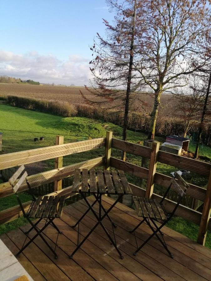 Etage à la ferme indépendant avec piscine intérieure privative Bassee Exterior foto